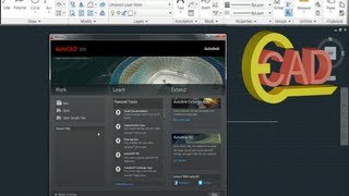 Learning Autocad 2013 Tutorial 1 AutoCAD Introduction [upl. by Bunnie899]