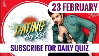 Flipkart Dating Aaj Kal Quiz Answers Today  Dating Aaj Kal Flipkart  23 February 2021 [upl. by Aleacem]