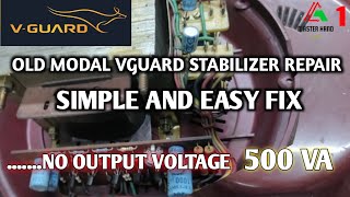 Refrigerator stabilizer output problem  easy repairing  stabilizer repairing v guard 500 VA [upl. by Flynn]