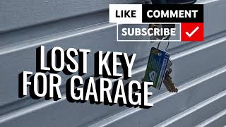 Locksmith life 🧰🔑 Replaced lost garage door keys and lock locksmithlife keys security [upl. by Niawat338]