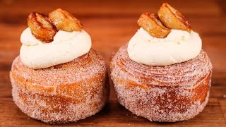 How to Make Amazing Cruffins 100 By Hand  Banoffee Cruffin Recipe [upl. by Anaeerb615]