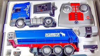 RC truck SCANIA gets unboxed loaded amp dirty for the first time [upl. by Aerdnac]