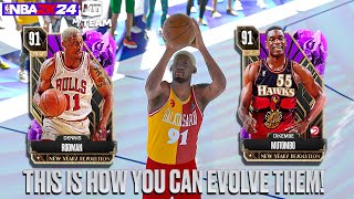 Easiest Way To Evolve Dikembe Mutombo Dennis Rodman and MItchell Robinson in NBA 2K24 MyTEAM [upl. by Jesh939]