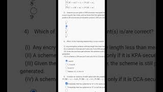 Foundations of Cryptography Week 1 Quiz Answer Solution 2024  NPTEL  SWAYAM 2024 [upl. by Fridell419]