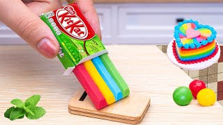 Best Miniature Chocolate Cake Decorating Ideas  Yummy Mini Rainbow KitKat Cake Dessert Video [upl. by Glynis]