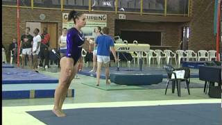 Kirsten Beckett South African artistic gymnastics champion [upl. by Anaitak8]