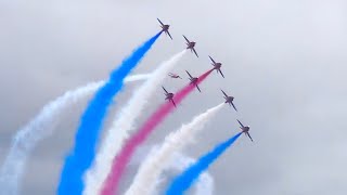 RED ARROWS FULL DISPLAY at RIAT 2024 [upl. by Schinica]