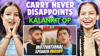 MOTIVATIONAL SPEAKER PARODY  CARRYMINATI  Reactions Hut [upl. by Naitsabes]