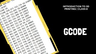 GCODE  3D Printer Basics  Class 8 [upl. by Asilav502]