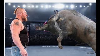 Brock Lesnar vs Bull  Best WWE Matches of All Time [upl. by Ayidah]