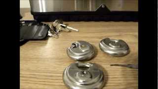 Picking Master Lock 40 and Brinks R70 [upl. by Meridel796]