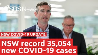 Watch NSW COVID19 update I SBS News [upl. by Lyrahc]