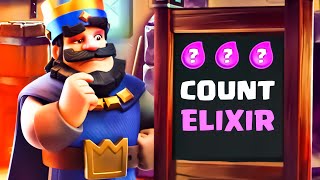 How to COUNT Elixir in Clash Royale 2022 [upl. by Relyhcs]