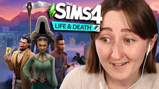 DEATH EXPANSION PACK FOR THE SIMS 4 Life amp Death Trailer Reaction [upl. by Keung]