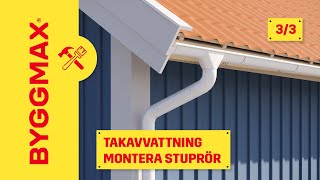 Takavvattning del 3 montera stuprör [upl. by Neened]