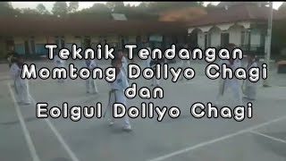 Tendangan Momtong Dollyo Chagi dan Eolgul Dollyo Chagi  Dojang Monty Family Teluk Bayur 20092022 [upl. by Nylesor]