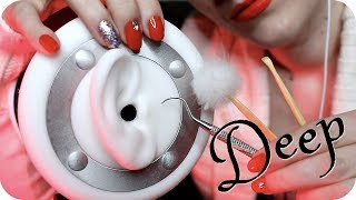 ASMR DEEP Inner Ear Cleaning NO TALKING Scraping Picking w Metal Bamboo amp Feather Picks [upl. by Enitsua]