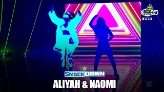 WWE Aliyah amp Naomi Entrance  SmackDown Nov 19 2021 [upl. by Astri]