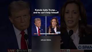 Kamala brilliants BAITS TRUMP 😂 [upl. by Otcefrep]