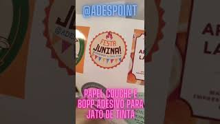 ADESIVO PARA JATO DE TINTA A PROVA D’ÁGUA  ADESPOINT [upl. by Nosmirc]