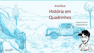 LIVE artefinalizando História em Quadrinhos autoral página 2 [upl. by Kenton697]