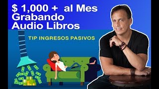 Como Ganar dinero leyendo libros 2020  1000 al mes creando audiolibros e ingresos pasivos [upl. by Schwartz]