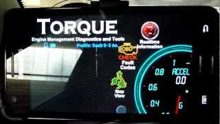 OBDLink MX and Torque on a Saab 93 Aero [upl. by Ellinehc]