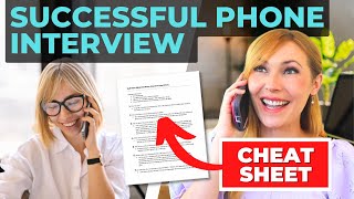 Top 7 Phone Interview Questions amp Answers Cheat Sheet Included [upl. by Nylrahc]