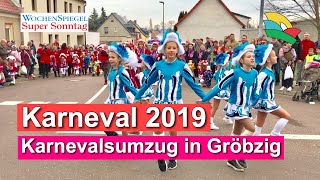 Karneval 2019 Karnevalsumzug in Gröbzig [upl. by Yalc]