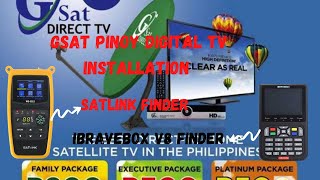 GSAT PINOY DIGITAL TV INSTALLATION USING SAT LINK FINDER [upl. by Ahsinyd]