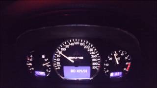 W210 E55 AMG Kompressor 100200 kmh in 72s [upl. by Rufford747]