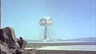 Nevada Atom Bomb Test  Colour Footage of Mushroom Cloud [upl. by Aihcsrop726]