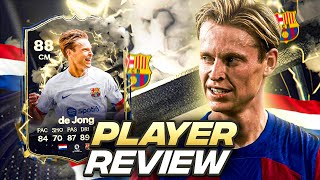 88 THUNDERSTRUCK DE JONG SBC PLAYER REVIEW EAFC 24 ULTIMATE TEAM [upl. by Sitruk203]