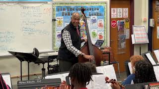 Jazz Musician John Clayton Meets with Holman Orchestra Students [upl. by Nitsur]