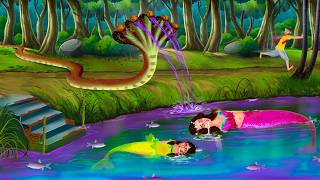 জলপরীর পুকুরে পঞ্চমুখী সাপ এসে  Jalpari O Bhuter Cartoon  Notun Bangla Golpo  Bengali Fairy Tales [upl. by Aratihc]