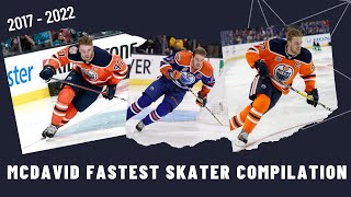 All Connor McDavid fastest skater attempts 2017  2022 [upl. by Nirat]