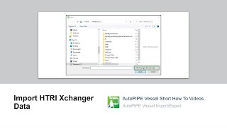 Import HTRI Xchanger Data [upl. by La Verne]