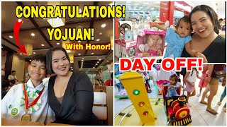 DAY OFF NI KAKELLAY SULITIN KASAMA ANG ANAK  CONGRATULATIONS YOJUAN WITH HONORS  May 29 2024 [upl. by Hirschfeld]