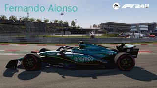 F1 Hongarije Hungaroring Boedapest 2024 Aston Martin AMR24 [upl. by Amuwkuhc]