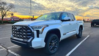 2023 Toyota Tundra Platinum Hybrid 4X4  Overview and Detailed Walkthrough [upl. by Ralyt312]