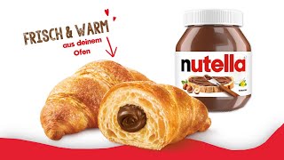 Nutella Croissants aus dem Tiefkühlregal für Zuhause zum Aufbacken [upl. by Mickelson]