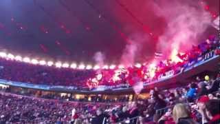 Bayern vs Basel 13032012 Pyro Basel Fans [upl. by Nnoved]