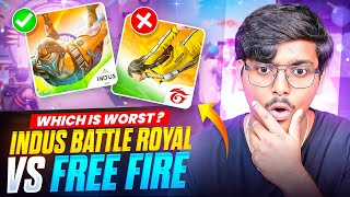 Free Fire Vs Indus Battle Royale Full Comparison [upl. by Esiuol]