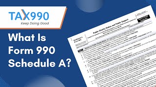 What Is Form 990 Schedule A [upl. by Toby]