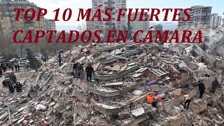 TOP 10 Terremotos Más Fuertes en el Mundo Captados en Camara [upl. by Otrebmuh778]