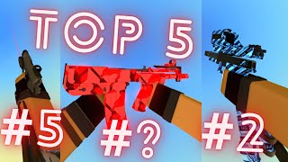 top 5 BEST MACHINE PISTOLS in phantom forces [upl. by Acitel318]