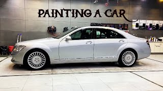 It took a month to change the paint color of Mercedes S350 2012 Into A Completely New Car [upl. by Ortrude]