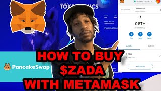 HOW TO BUY ZADA COIN WITH METAMASK ON PANCAKESWAP FULL TUTORIAL [upl. by Skinner526]