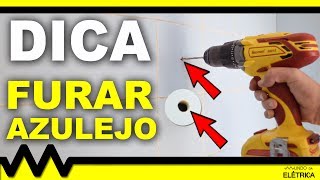 Como FURAR CERÂMICA e AZULEJO com FURADEIRA [upl. by Daas231]