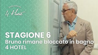 4 Hotel  Stagione 6  Bruno Barbieri rimane bloccato in bagno  Puntata 1 [upl. by Ayinat]